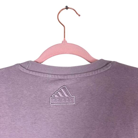 Adidas Sportswear Crewneck Sweatshirt Purple Lavender XL Athleisure Minimalist - Picture 5 of 5